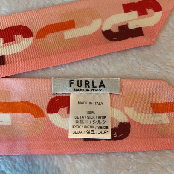 Furla Designer Silk Scarf NWT - Picture 2 of 4